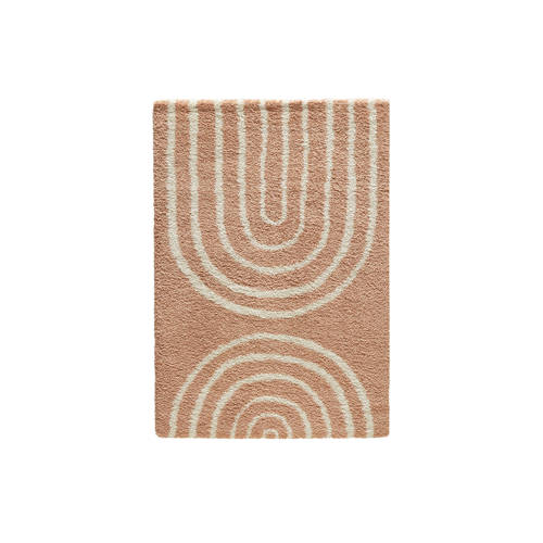 NOUS Kids kindervloerkleed (170x120 cm) Rood Grafisch