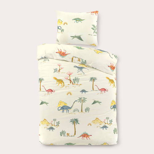 NOUS Kids katoenen dekbedovertrek peuter (120x150 cm) Multi Dierenprint