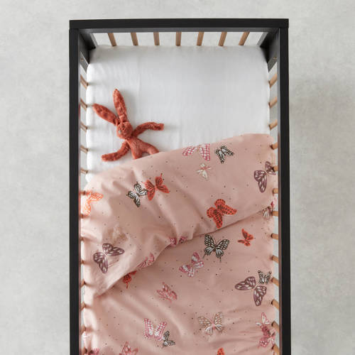 W polyester-katoenen dekbedovertrek baby (100x135 cm) Multi Dierenprint