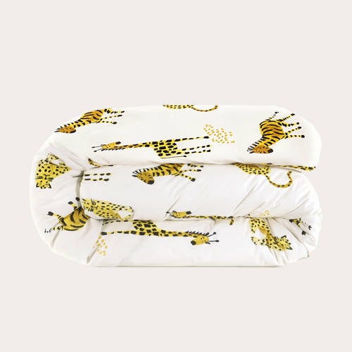 NOUS Kids katoenen dekbedovertrek ledikant (100x135 cm) Multi Dierenprint