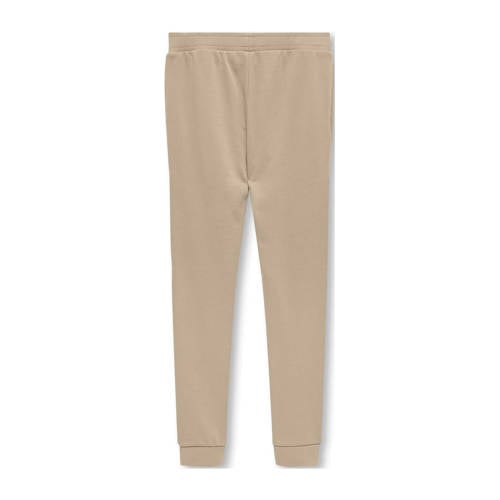 Only KIDS BOY slim fit joggingbroek KOBLASSI lichtzand Beige Jongens Sweat 128