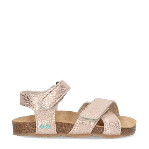 BunniesJR Bibi Beach sandalen met panterprint blush Roze Meisjes Imitatieleer