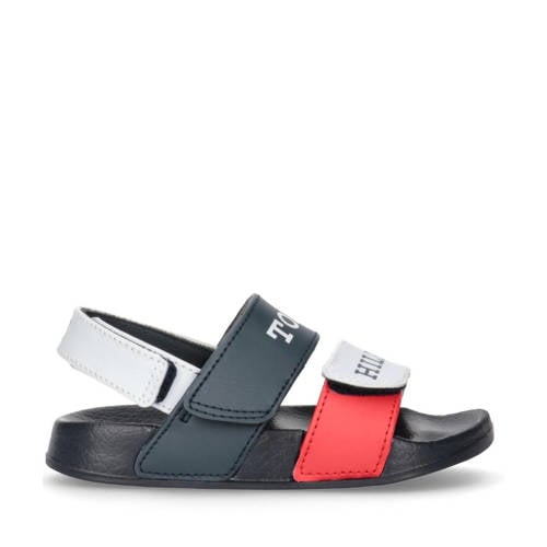 Tommy Hilfiger sandalen blauw/wit/rood Jongens Imitatieleer Logo