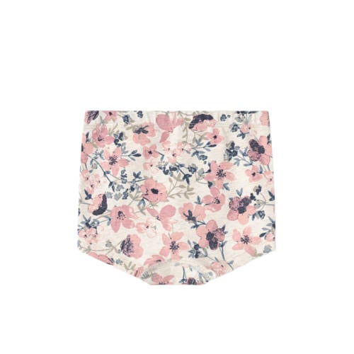 name it MINI shorts set van 3 met bloemen roze ecru lichtroze Slip Meisjes Stretchkatoen 86