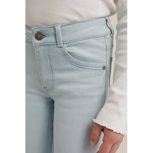 WE Fashion Blue Ridge flared jeans stone denim Broek Blauw Meisjes Stretchdenim 104