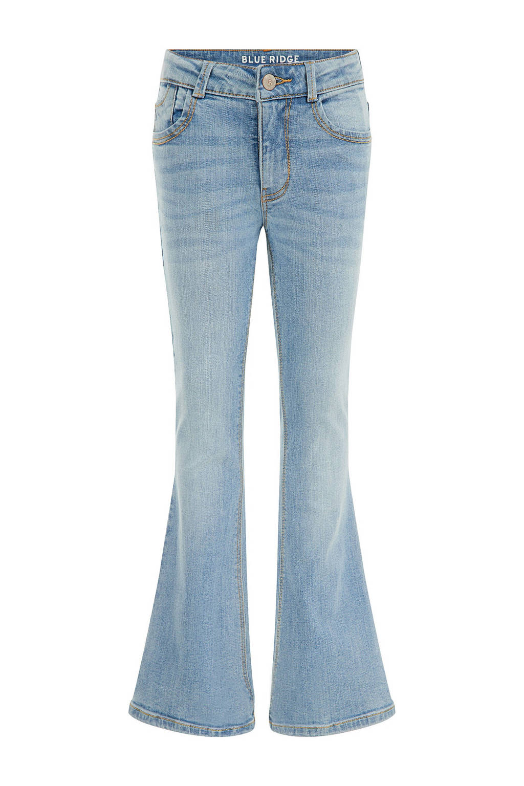 flared jeans blue used denim