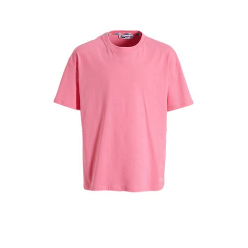LTB T-shirt KOKAHA met backprint roze Meisjes Denim Ronde hals Backprint