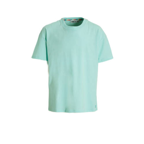 LTB T-shirt KOKAHA met backprint blauw Meisjes Denim Ronde hals Backprint - 128