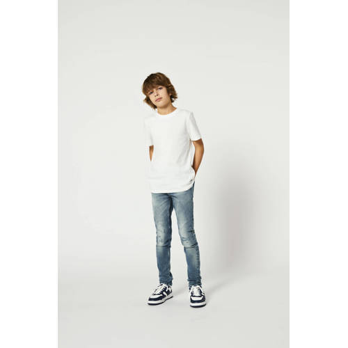 Only KIDS BOY slim fit jeans KOBROPE JAX bright blue denim Blauw Jongens Stretchdenim 152