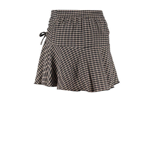 Frankie&Liberty geruite rok zwart Meisjes Polyester Ruit 140