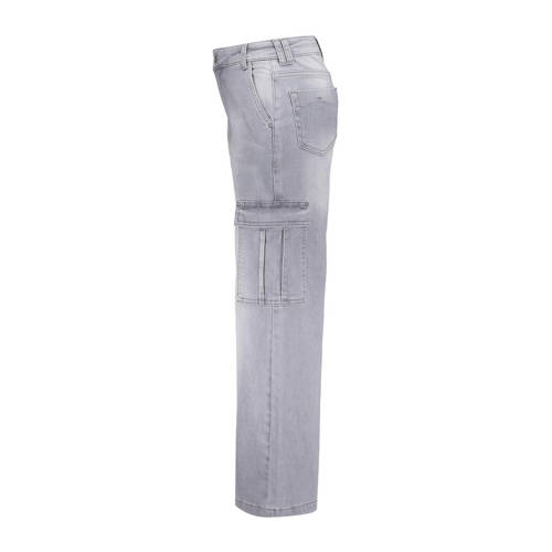 Frankie&Liberty straight fit jeans grey denim Grijs 140
