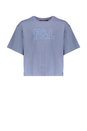 T-shirt met tekst blauw