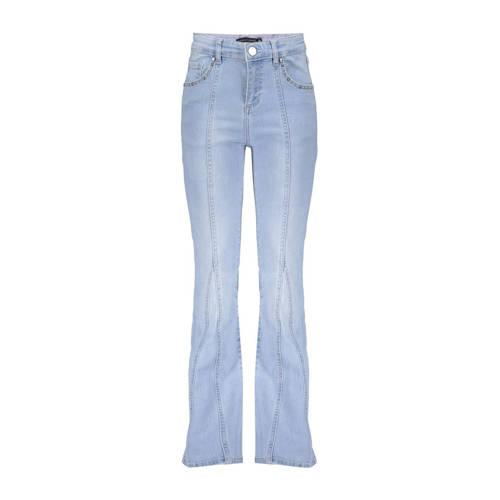 Frankie&Liberty flared jeans light blue denim Blauw
