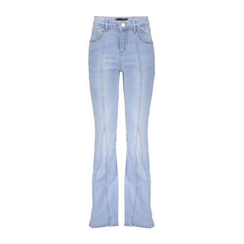 Frankie&Liberty flared jeans light blue denim Blauw