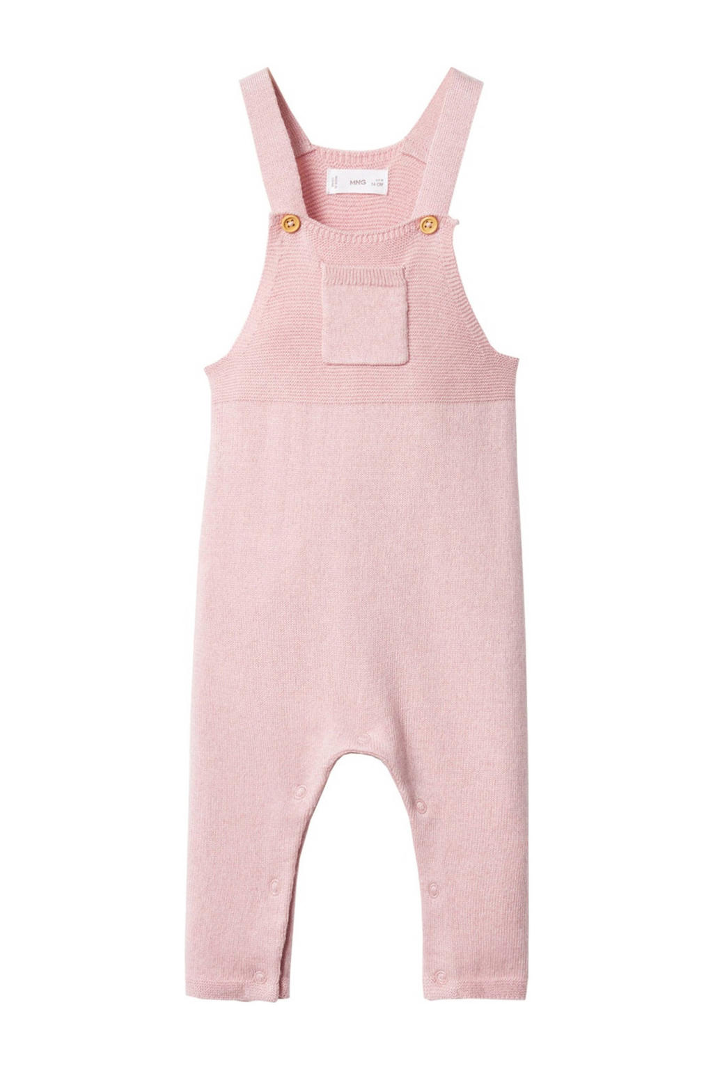 Mango Kids baby tuinbroek pastelroze