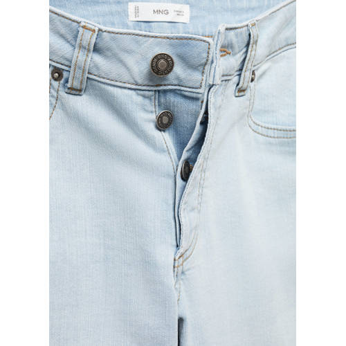 Mango Kids slim fit jeans lichtblauw Jongens Denim Effen 182(L)