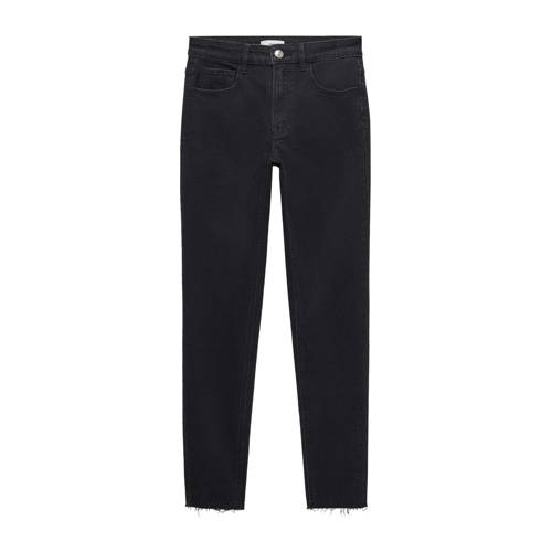 Mango Kids skinny jeans black denim Zwart Meisjes Stretchdenim - 152(XXS)