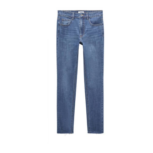 Mango Kids skinny jeans medium blue denim Blauw Meisjes Stretchdenim - 152(XXS)