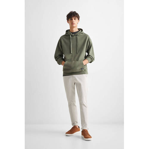 Mango Kids hoodie mosgroen Sweater Effen 158(XXS)