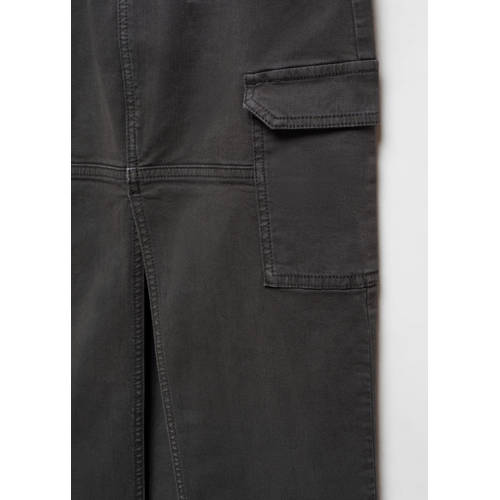Mango Kids rok antraciet Grijs Meisjes Katoen Effen 152(XXS)