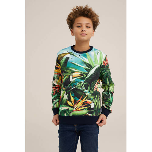 WE Fashion sweater Ewald crew met all over print multi All over print 98 104