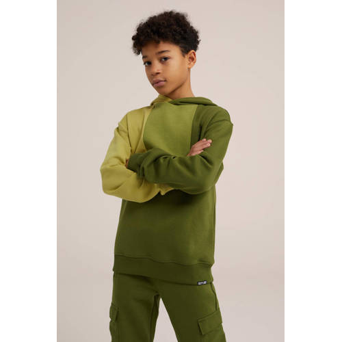 WE Fashion hoodie groen Sweater Meerkleurig 122 128