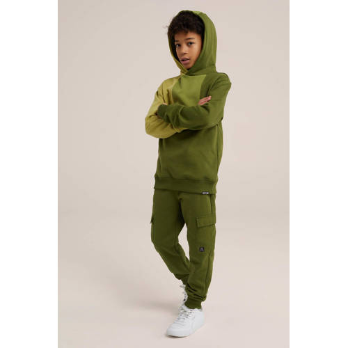 WE Fashion hoodie groen Sweater Meerkleurig 122 128