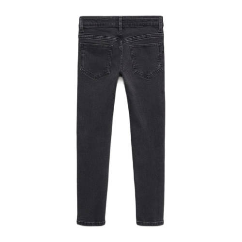 Mango Kids skinny jeans zwart Jongens Stretchdenim Effen 116