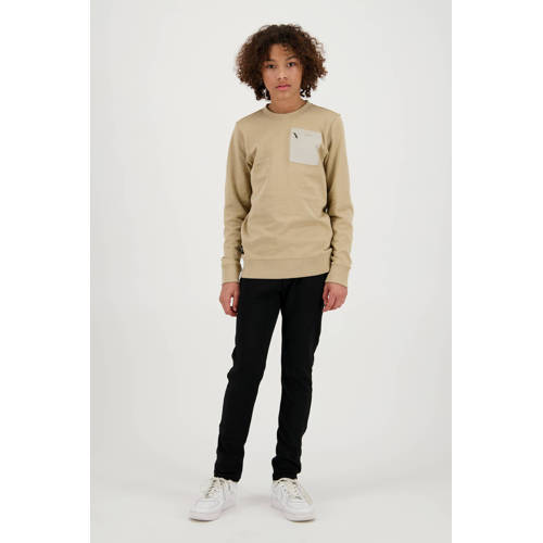 Raizzed sweater Concord lichtzand Beige Effen 116