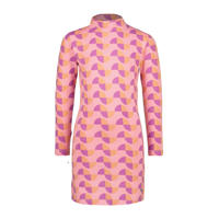 thumbnail: Raizzed jurk Keet met all over print roze/paars/oranje