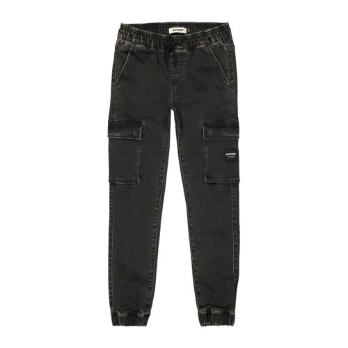 Raizzed slim fit jeans Shanghai black Zwart Jongens Stretchdenim Effen