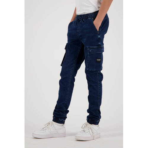 Raizzed slim fit jeans Shanghai dark blue stone Blauw Jongens Stretchdenim 128