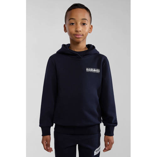 Napapijri hoodie met backprint donkerblauw Sweater Backprint 128