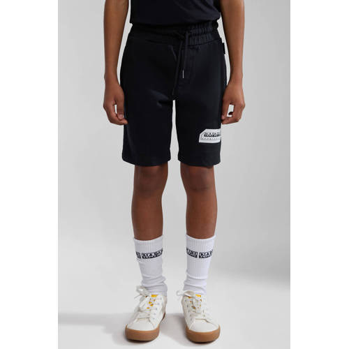 Napapijri sweatshort met logo zwart Jongens Katoen Logo 128