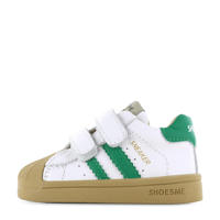 thumbnail: Shoesme   leren sneakers wit/groen