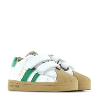 thumbnail: Shoesme   leren sneakers wit/groen