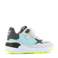 thumbnail: Shoesme   leren sneakers grijs/blauw