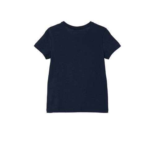 S.Oliver T-shirt met printopdruk en pailletten zwart Meisjes Katoen Ronde hals 104 110