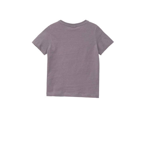 S.Oliver T-shirt met printopdruk grijs Jongens Katoen Ronde hals Printopdruk 104 110