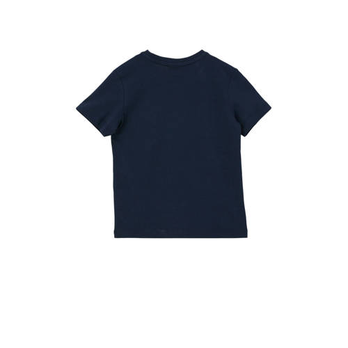 s.Oliver T-shirt met printopdruk donkerblauw Jongens Katoen Ronde hals 92 98
