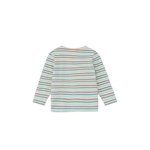 S.Oliver baby gestreepte longsleeve blauw paars Jongens Katoen Ronde hals 50 56
