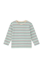 thumbnail: Blauw en paarse jongens s.Oliver baby gestreepte longsleeve van katoen met lange mouwen, ronde hals en drukknoopsluiting