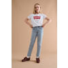 Levi's Kids T-shirt BATWING met logo wit/rood