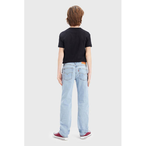 Levis Levi's Kids 501 ORIGINAL regular fit jeans luxor last Blauw Jongens Stretchdenim 140