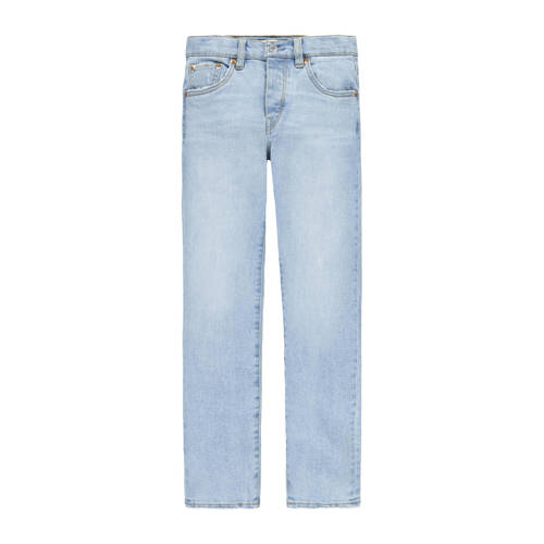 Levi's Kids 501 ORIGINAL regular fit jeans luxor last Blauw Meisjes Stretchdenim