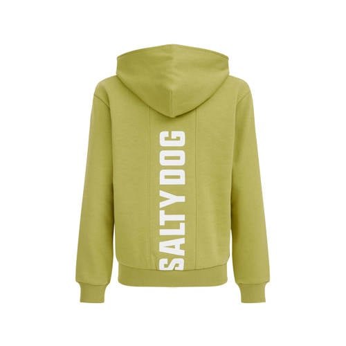 WE Fashion Blue Ridge hoodie groen Sweater Effen 110 116