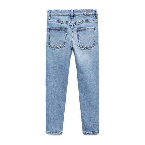 Mango Kids slim fit jeans light blue denim Blauw 146