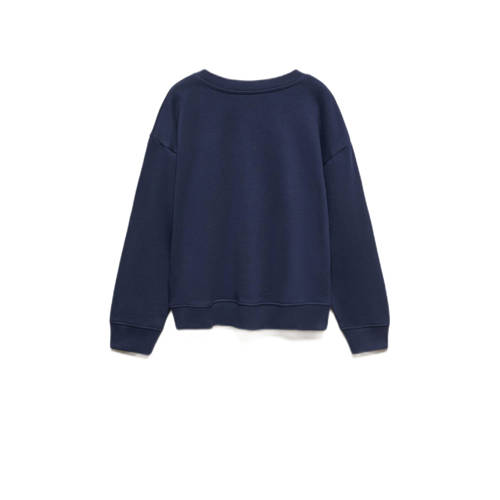 Mango Kids sweater donkerblauw Personage 116 | Sweater van