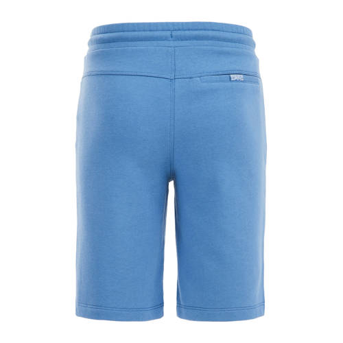 WE Fashion slim fit sweatshort bluestone Korte broek Blauw Effen 152