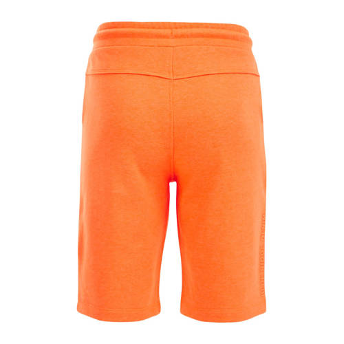 WE Fashion slim fit sweatshort oranje Effen 152 | Sweatshort van